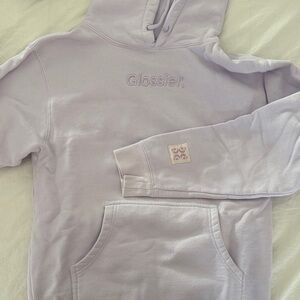 Glossier embroidered hoodie